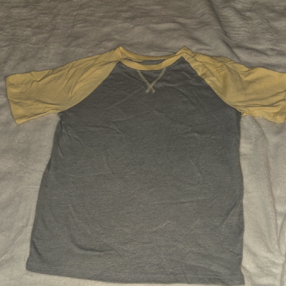 Jumping Beans Gray and Yellow Essential Tee